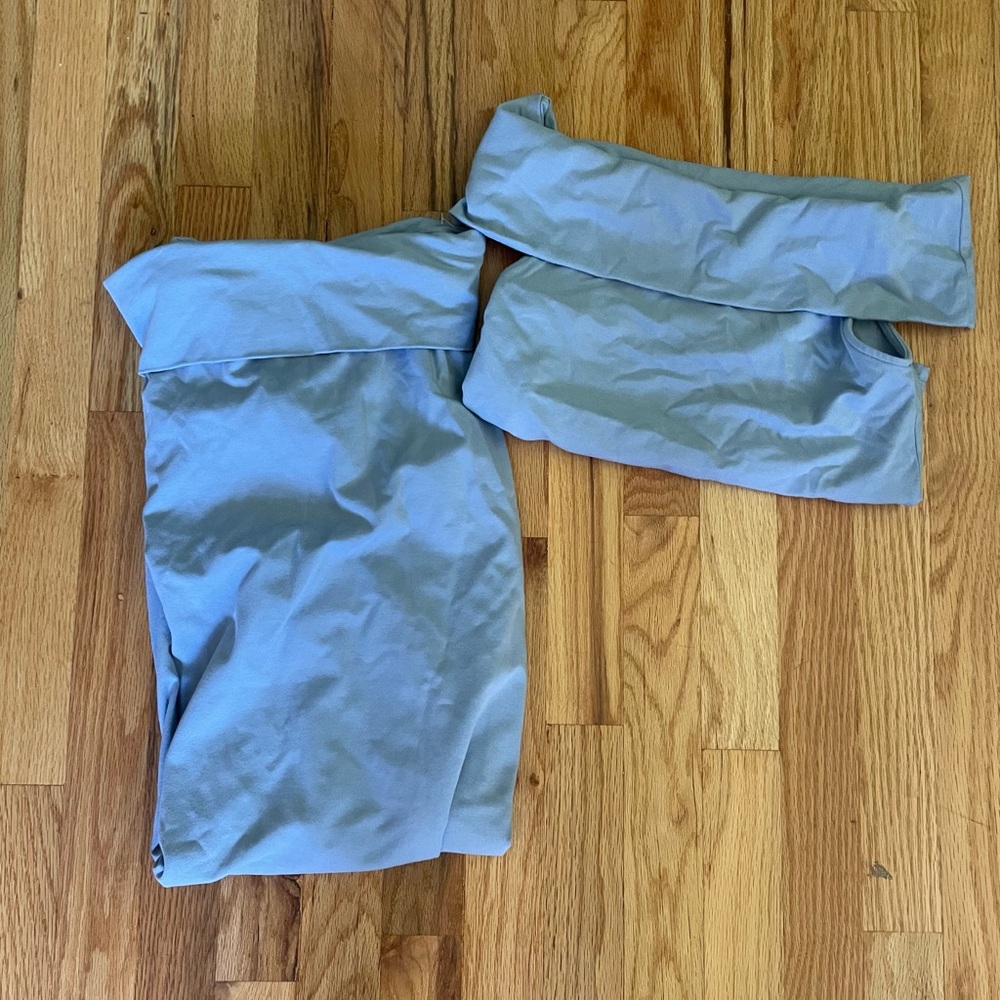 Aerie Sky Blue Off-Shoulder Set